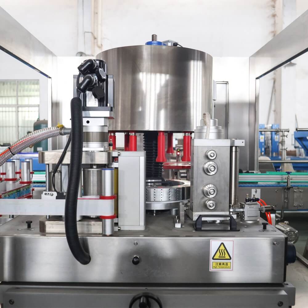 automatic hot melt glue water bottle labeling system