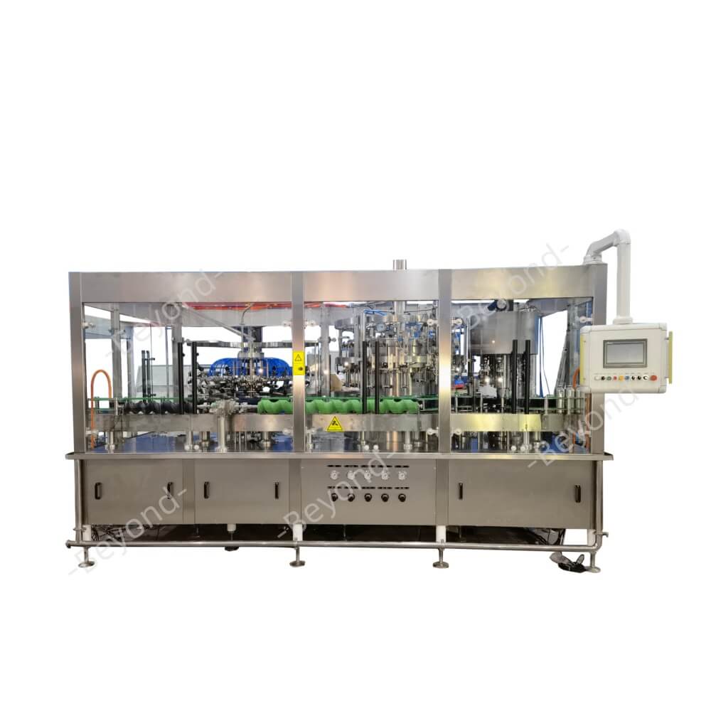 glass bottle beer filling machine with pull ring cover