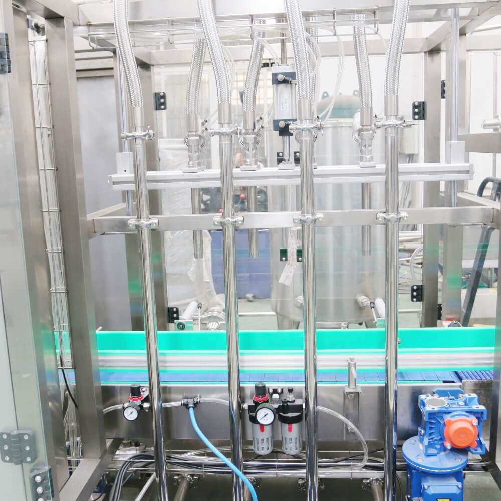 linear water bottling 441 bottle washing filling machine